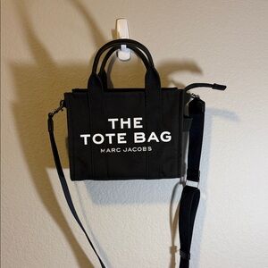 Marc Jacobs Black Tote with White Lettering